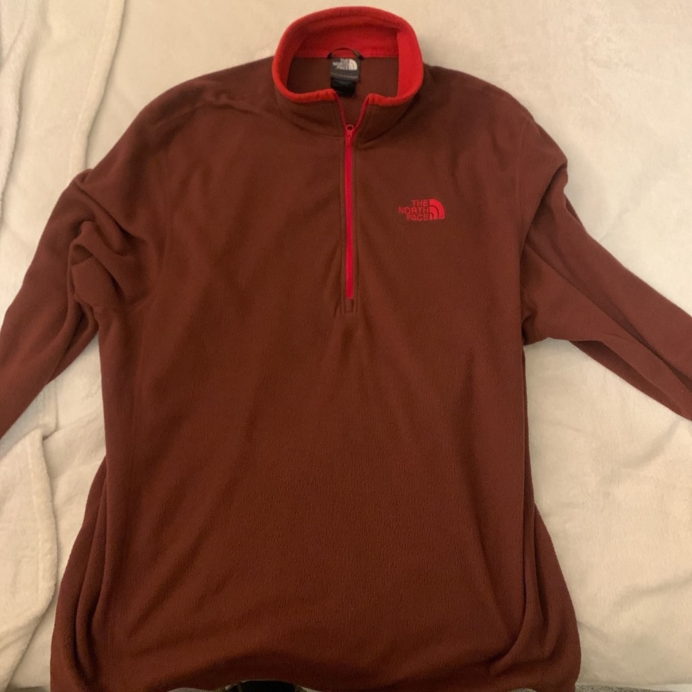 The North Face Maroon Zip Up SIZE XL